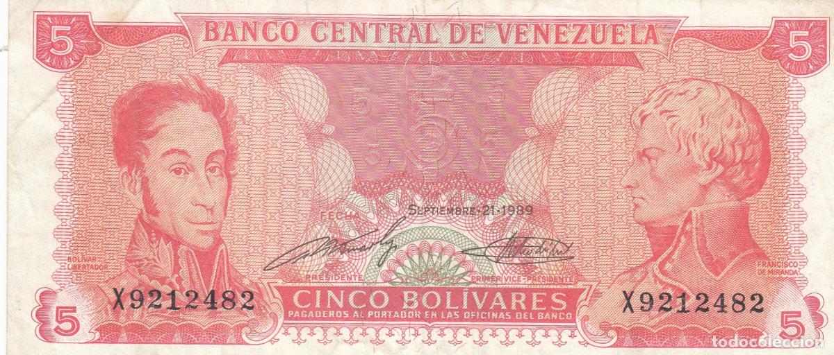 Billetes extranjeros: CRBX0576 BILLETE VENEZUELA 5 BOLIVARES 1969 BC