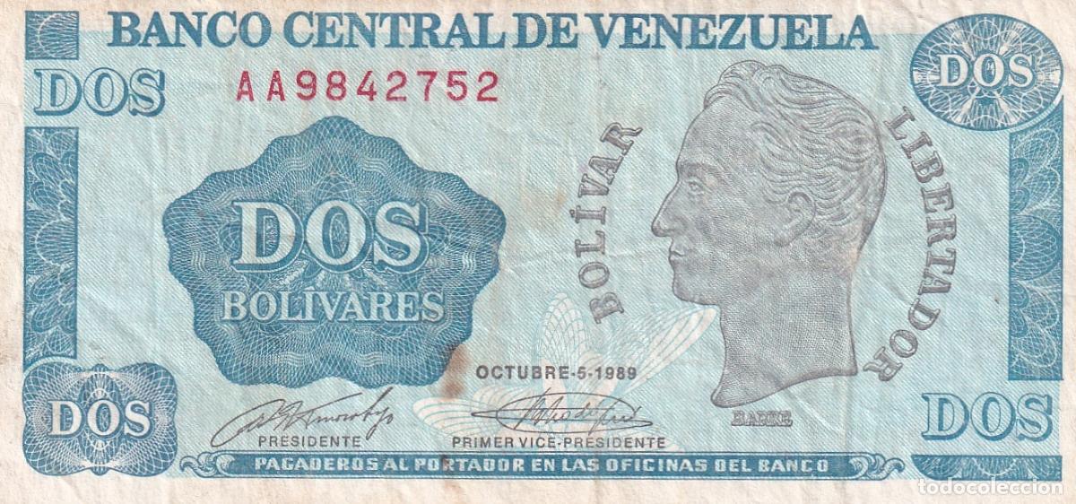 Billetes extranjeros: CRBX2355 BILLETE VENEZUELA 2 BOLIVARES