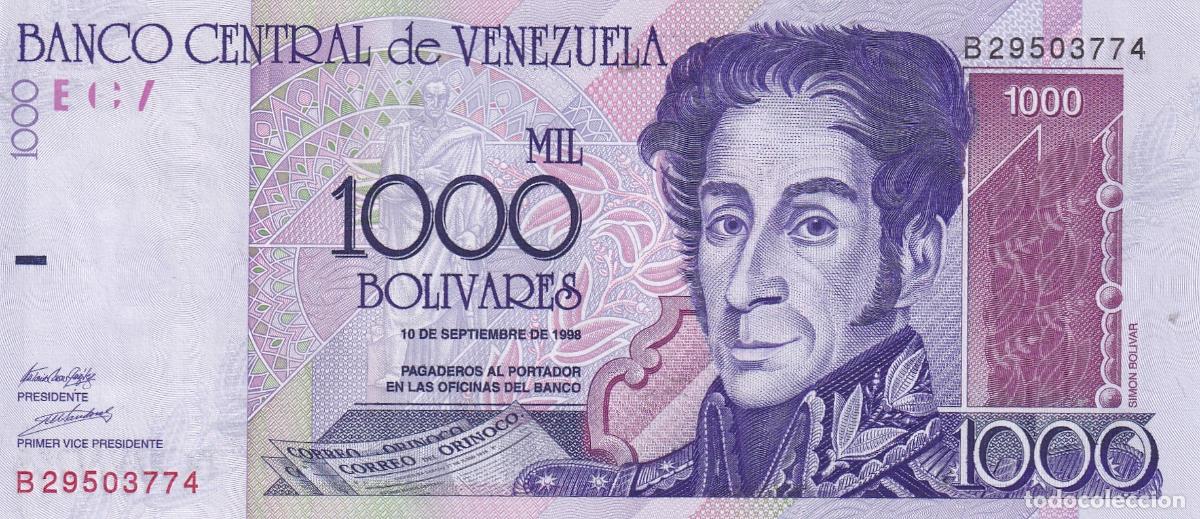 Billetes extranjeros: CRBX2491 BILLETE VENEZUELA 1000 BOLIVARES 1998 SIN CIRCULAR