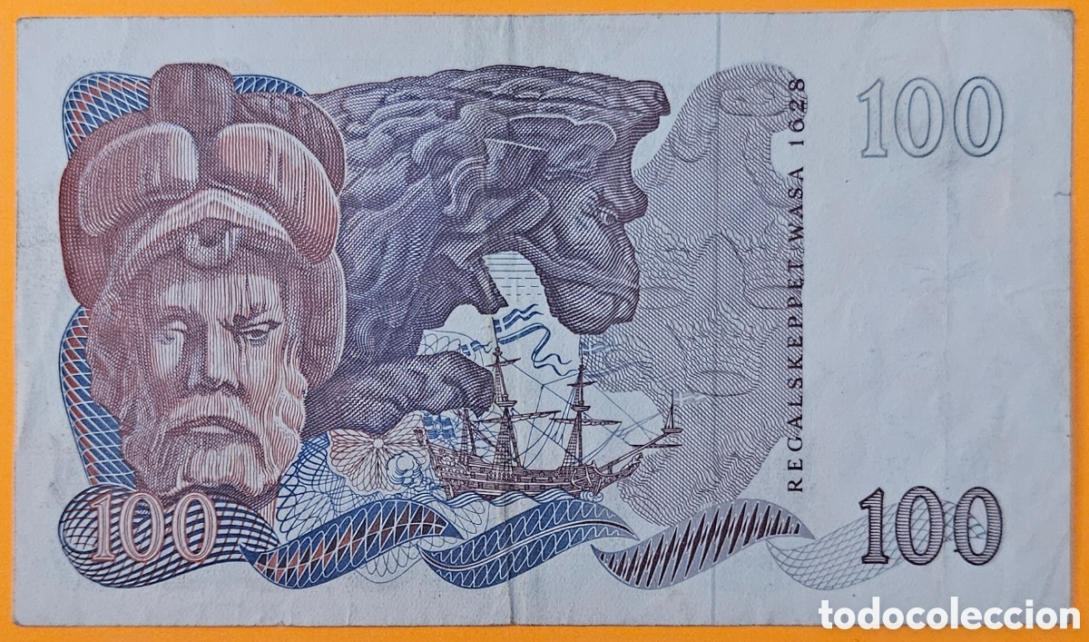 Billetes extranjeros: SUECIA, 100 CORONAS, 1976. - Foto 2