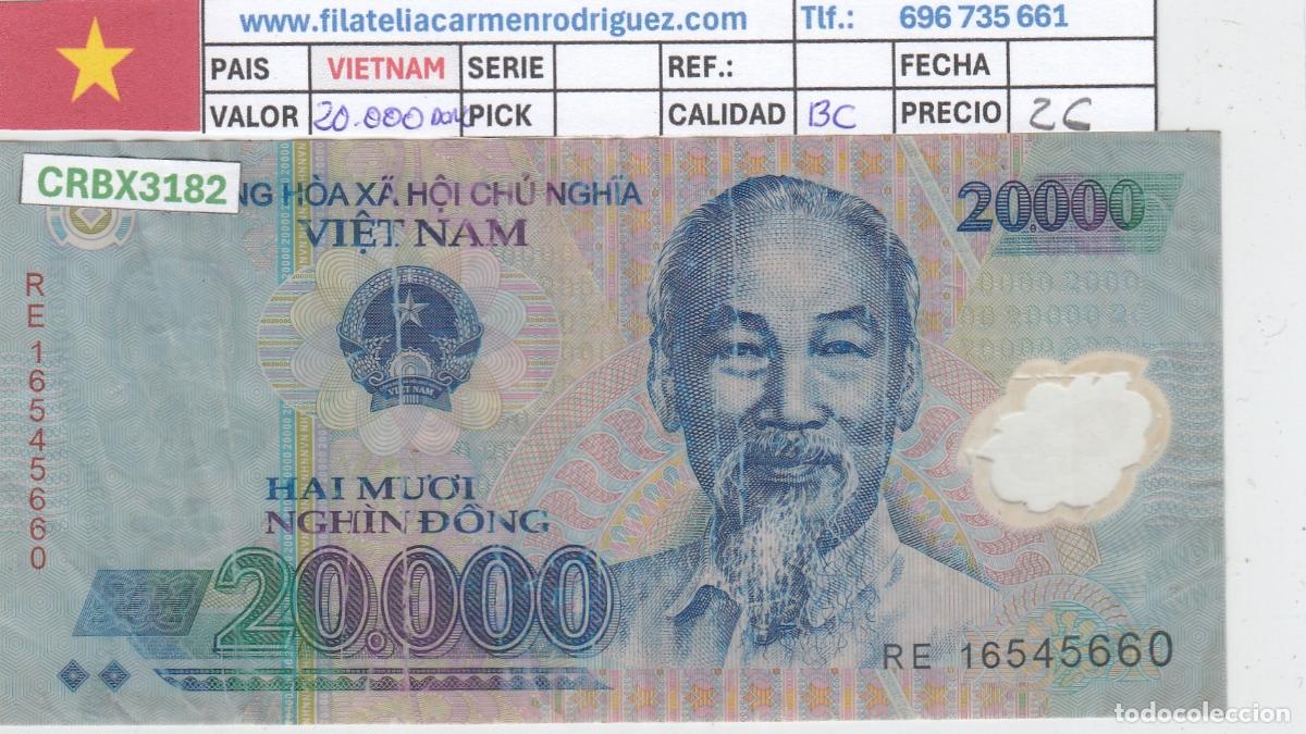 Billetes extranjeros: CRBX3182 BILLETE VIETNAM 20000 DONG BC