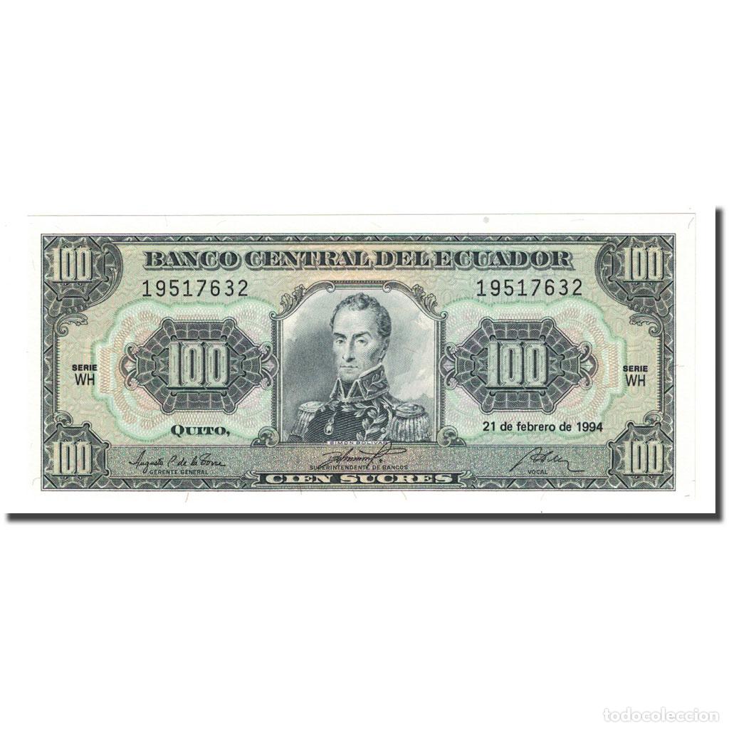 Billetes extranjeros: [#170221] Billete, 100 Sucres, Ecuador, 1994-02-21, KM:123Ac, UNC