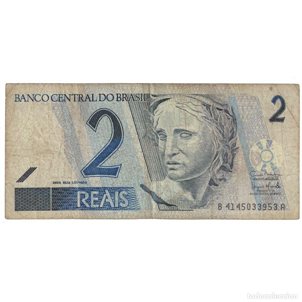 Billetes extranjeros: [#390567] Billete, 2 Reais, Undated (2001- ), Brasil, KM:249b, BC