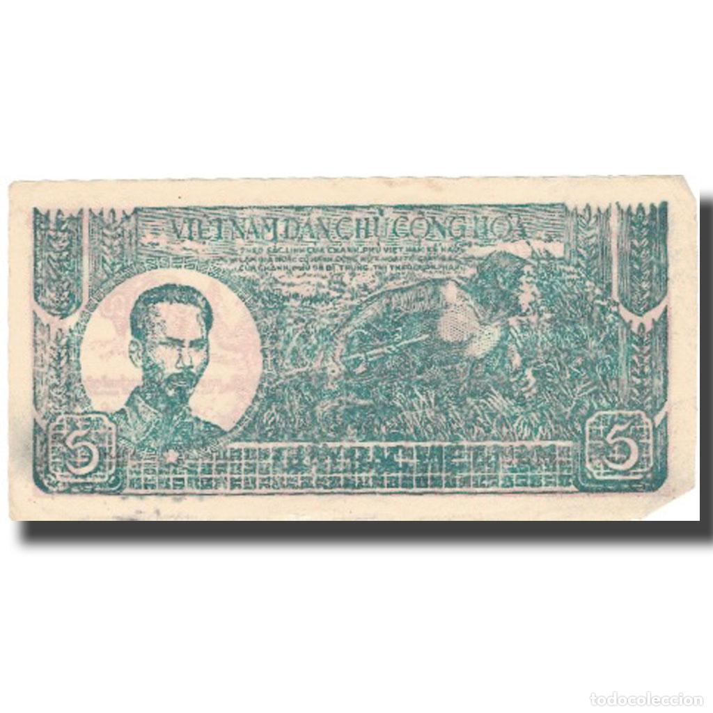 Billetes extranjeros: [#578951] Billete, 5 D&ocirc;ng, 1948, Vietnam, 1948, KM:17a, BC+
