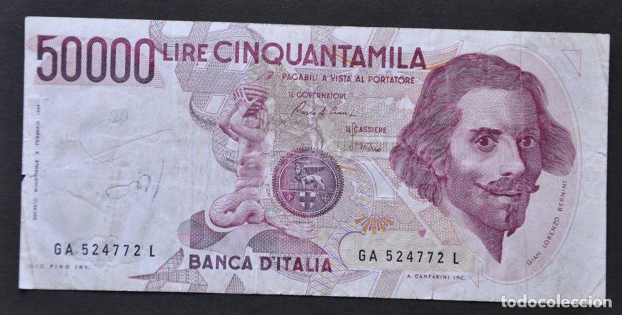 Billetes extranjeros: ITALIA - 50000 LIRAS 1984