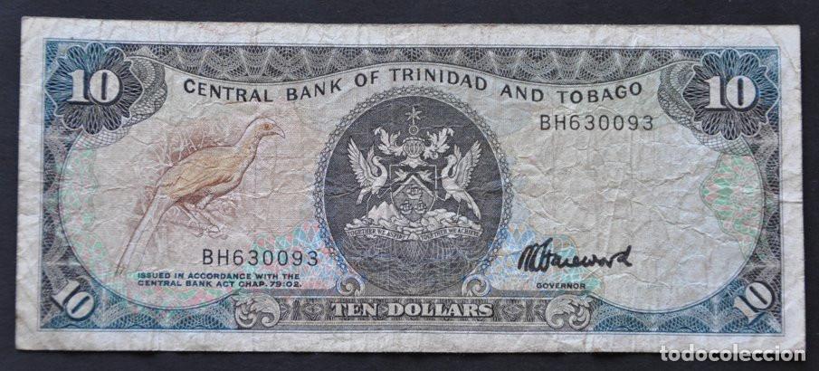 Billetes extranjeros: TRINIDAD Y TOBAGO - 10 D&Oacute;LARES 1985
