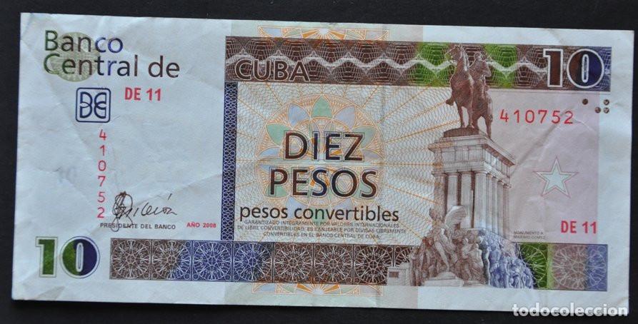 Billetes extranjeros: CUBA - 10 PESOS CONVERTIBLES 2008