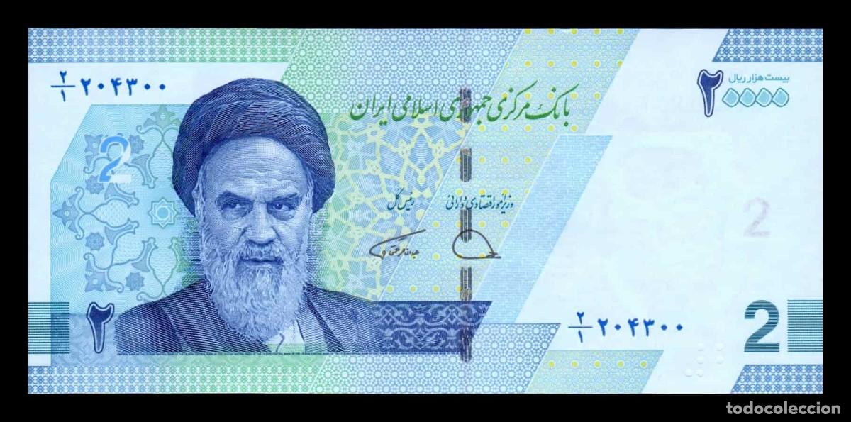 Billetes extranjeros: Ir&aacute;n 2 Tomanes (20000 Rials) Ruhollah Jomeini 2022 Pick 161 Sc Unc