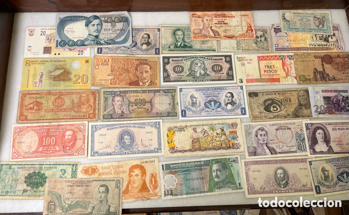 Billetes extranjeros: Lote billetes del mundo