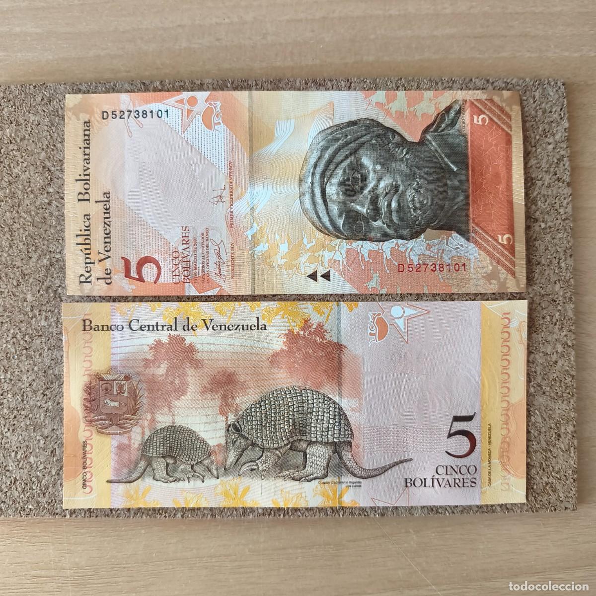 Billetes extranjeros: Lote de Billete Venezuela 5 Bol&iacute;vares 2007 P-89a UNC
