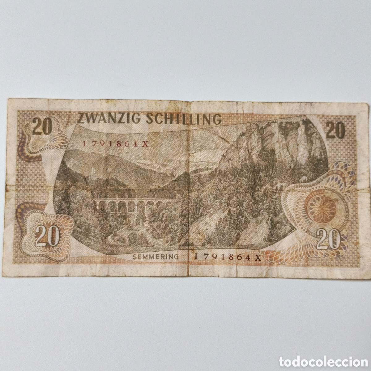 Billetes extranjeros: Austria, 20 Schilling, 1967, P#142a - Foto 2