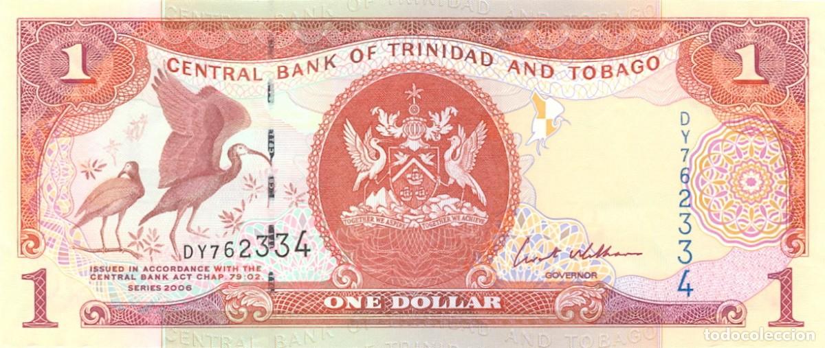 Billetes extranjeros: TRINIDAD Y TOBAGO BILLETE DE 1 D&Oacute;LAR 2006. NUEVO