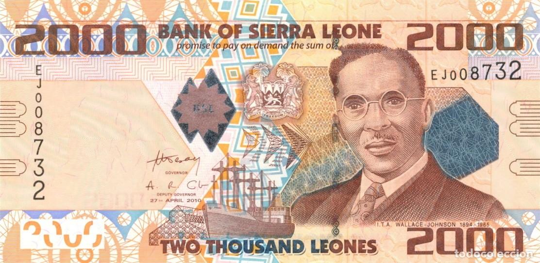 Billetes extranjeros: SIERRA LEONA BILLETE DE 2.000 LEONES 2010. NUEVO