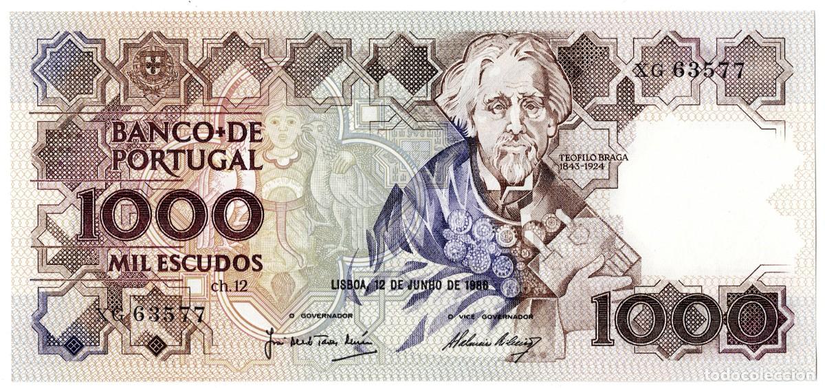 Banconote internazionali: PORTUGAL BILLETE DE 1000 ESCUDOS 1988 PLANCHA