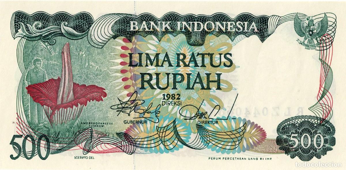 Billetes extranjeros: BILLETE DE INDONESIA 500 RUPIAS 1982. PLANCHA. MUY ESCASO