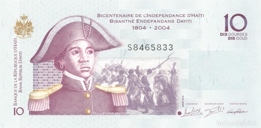 Billetes extranjeros: HAIT&Iacute; BILLETE DE 10 GOURDES 2004. NUEVO