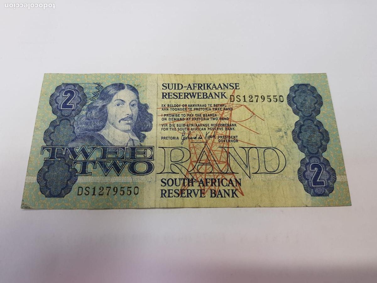Billetes extranjeros: SUDAFRICA- 2 RAND-1983