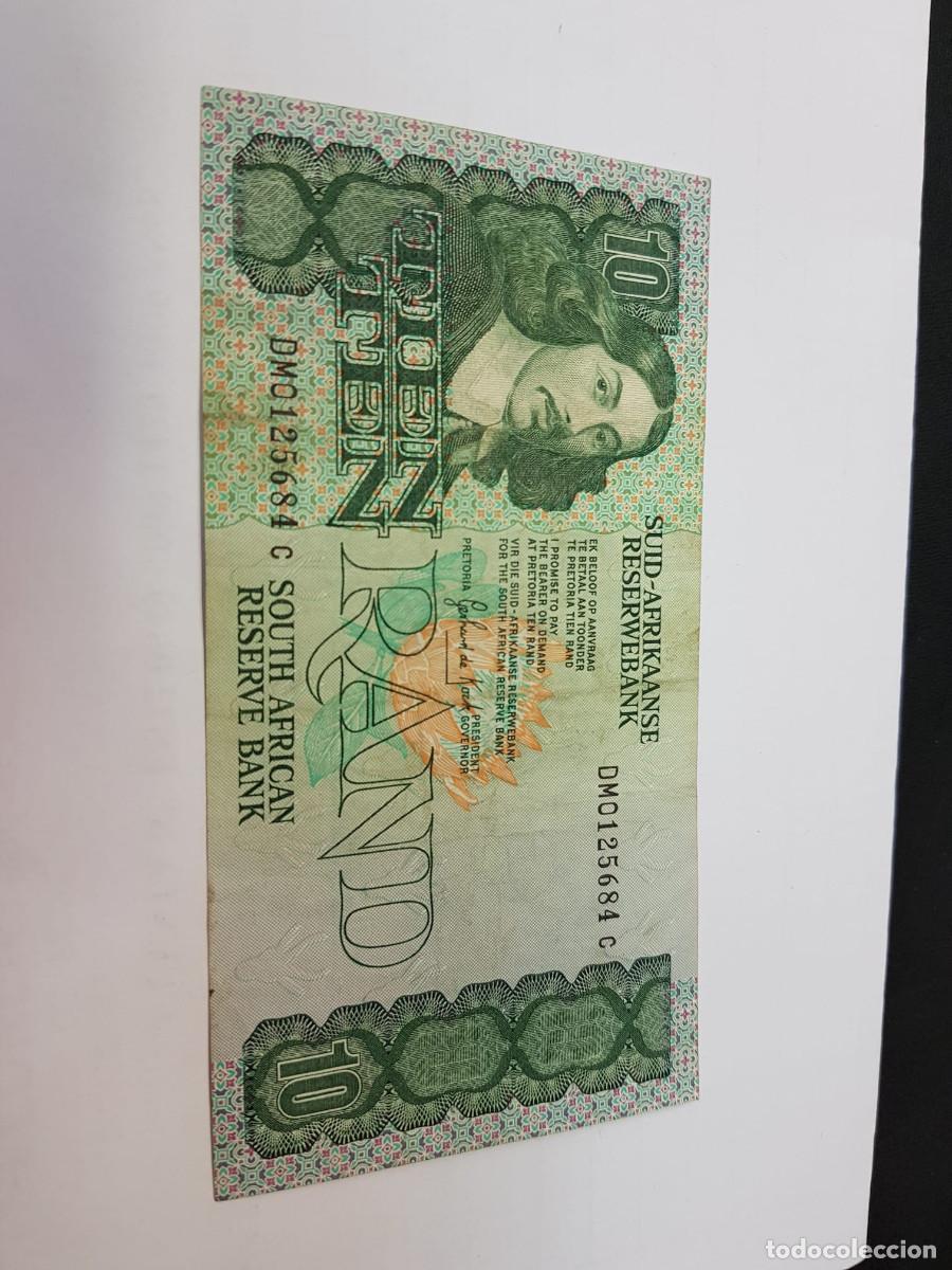 Billetes extranjeros: SUDAFRICA- 10 RAND-1990-1993