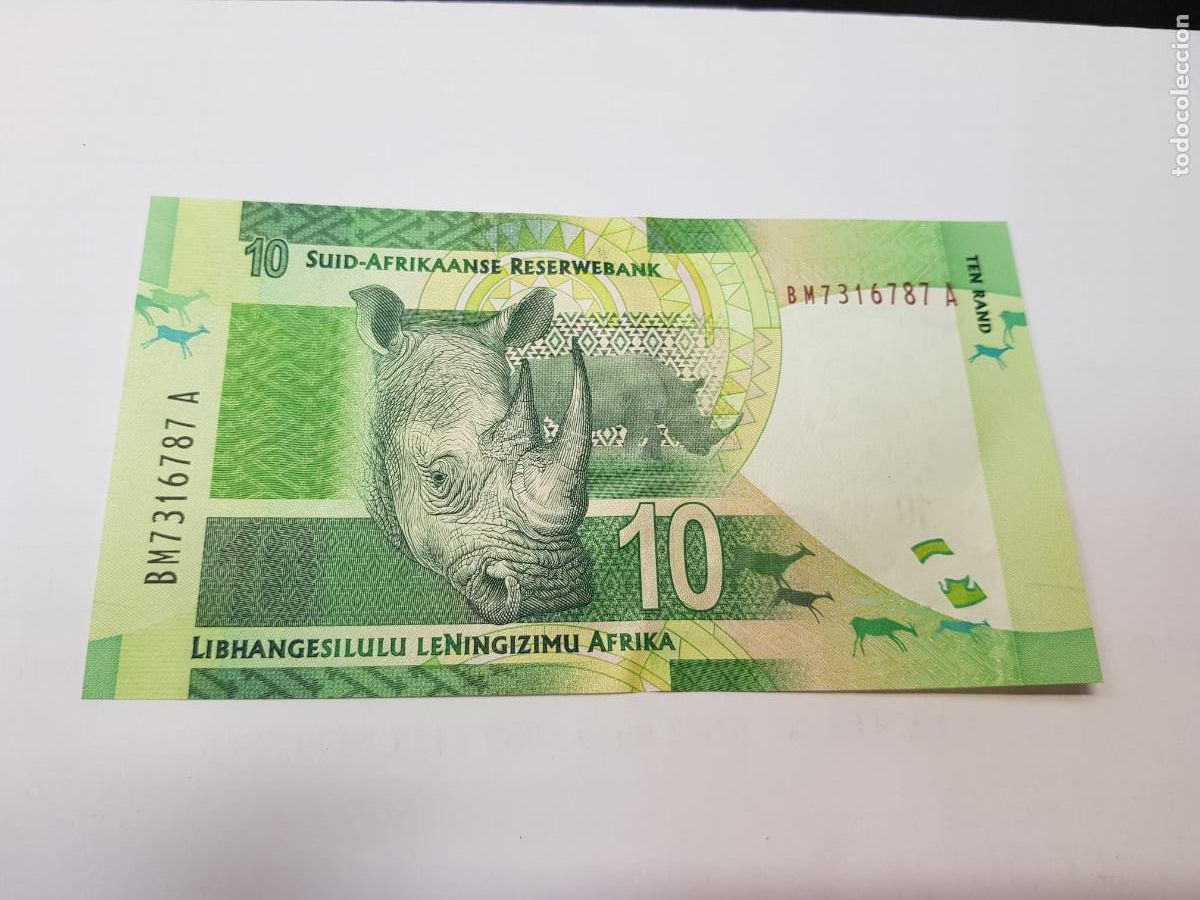 Billetes extranjeros: SUDAFRICA- 10 RAND-2023 - Foto 2