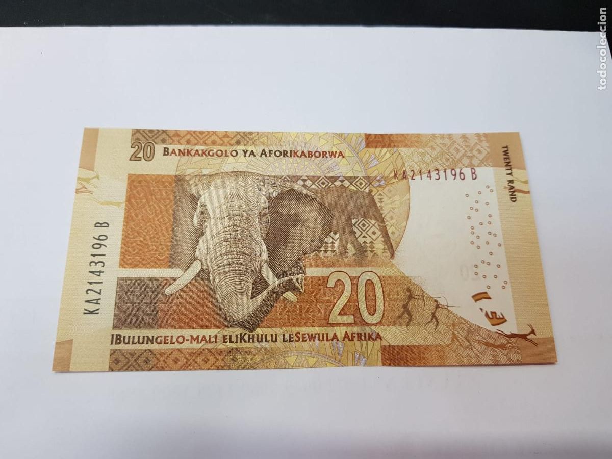 Billetes extranjeros: SUDAFRICA- 20 RAND-2016 - Foto 2