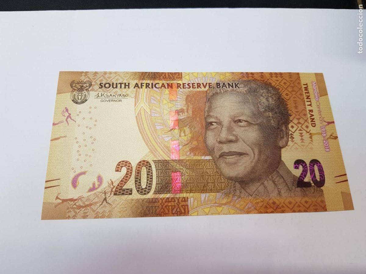 Billetes extranjeros: SUDAFRICA- 20 RAND-2018