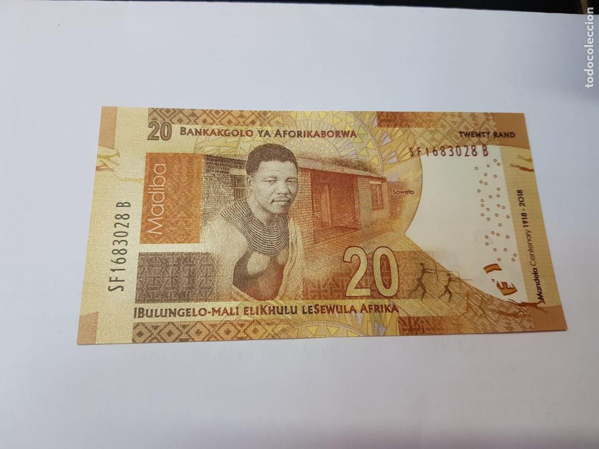 Billetes extranjeros: SUDAFRICA- 20 RAND-2018 - Foto 2