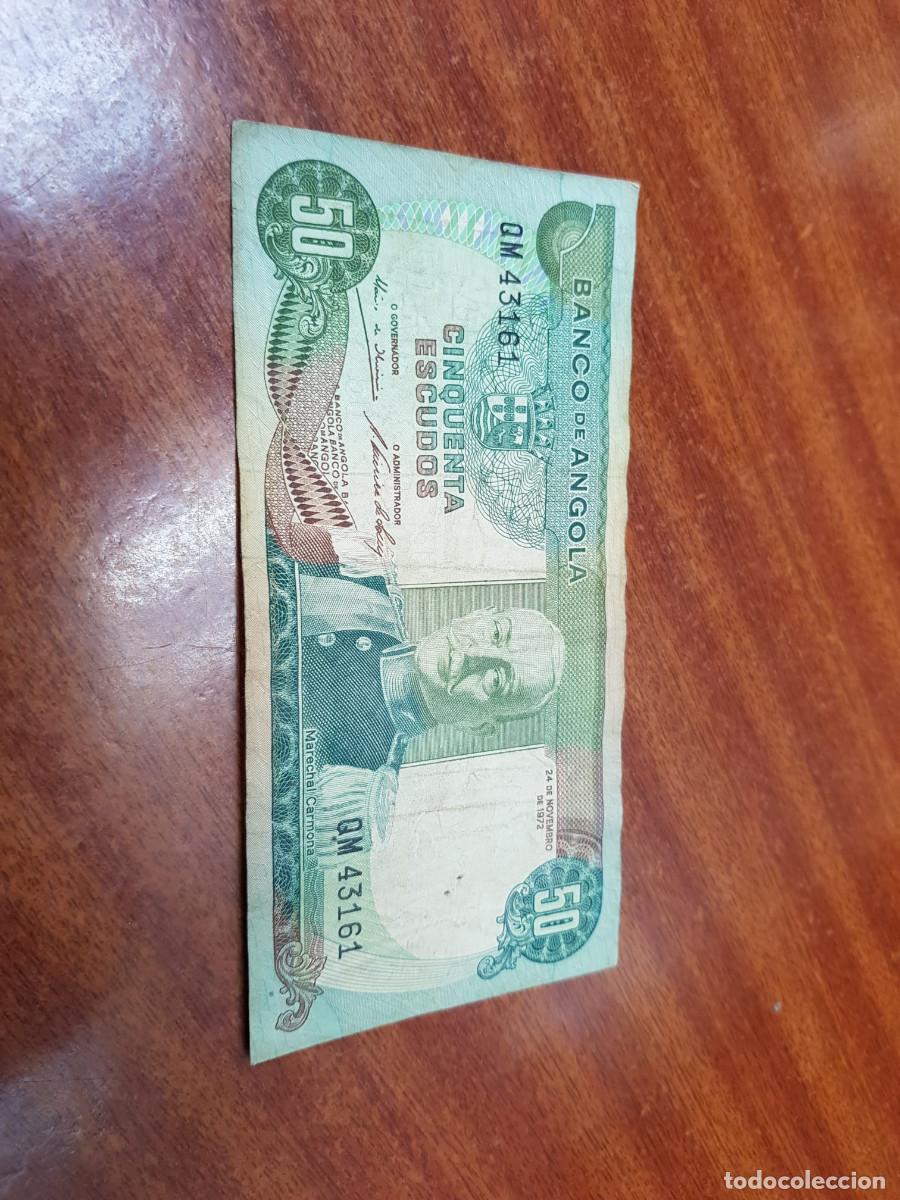 Billetes extranjeros: ANGOLA-50 ESCUDOS-1972