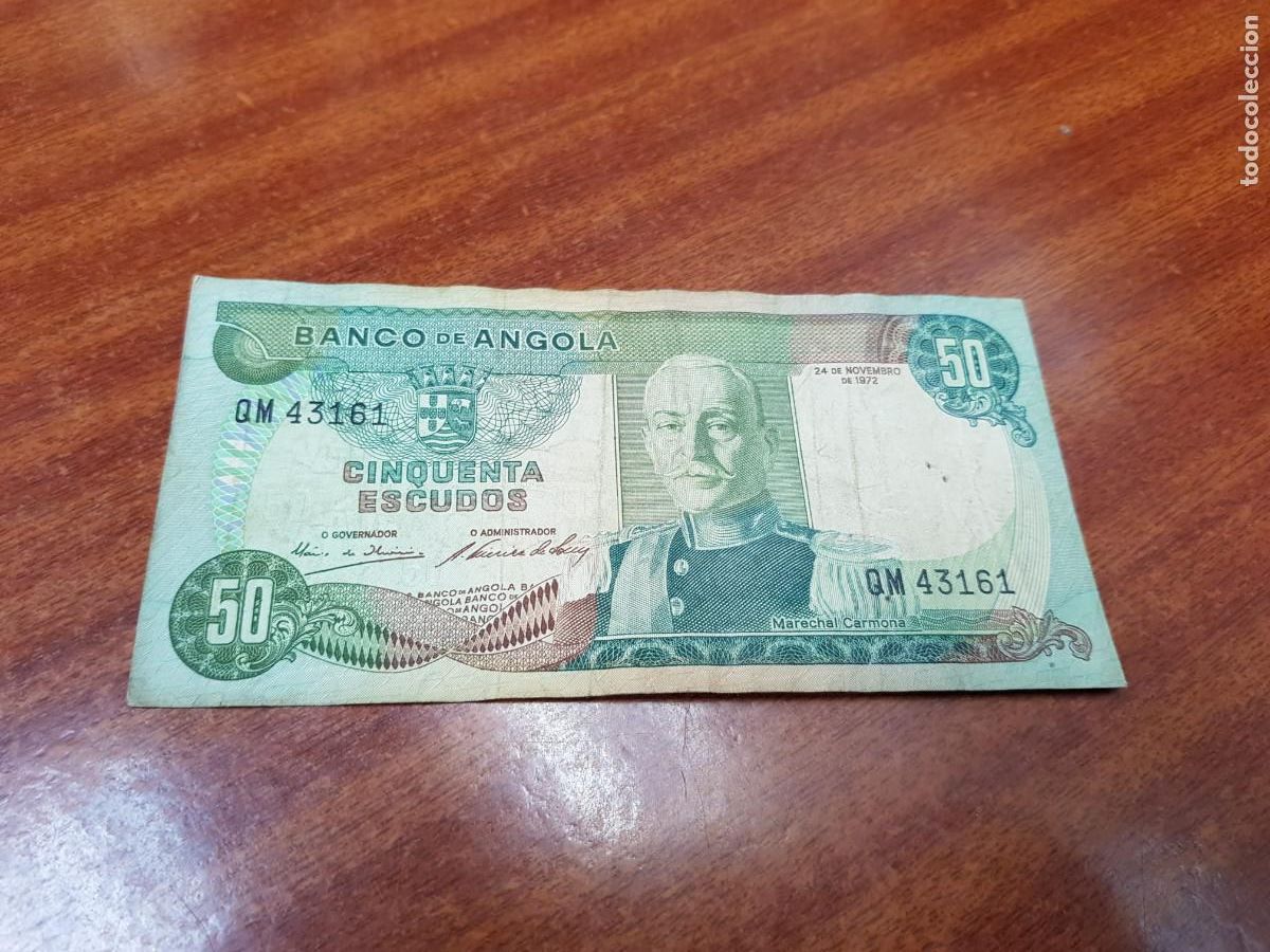 Billetes extranjeros: ANGOLA-50 ESCUDOS-1972