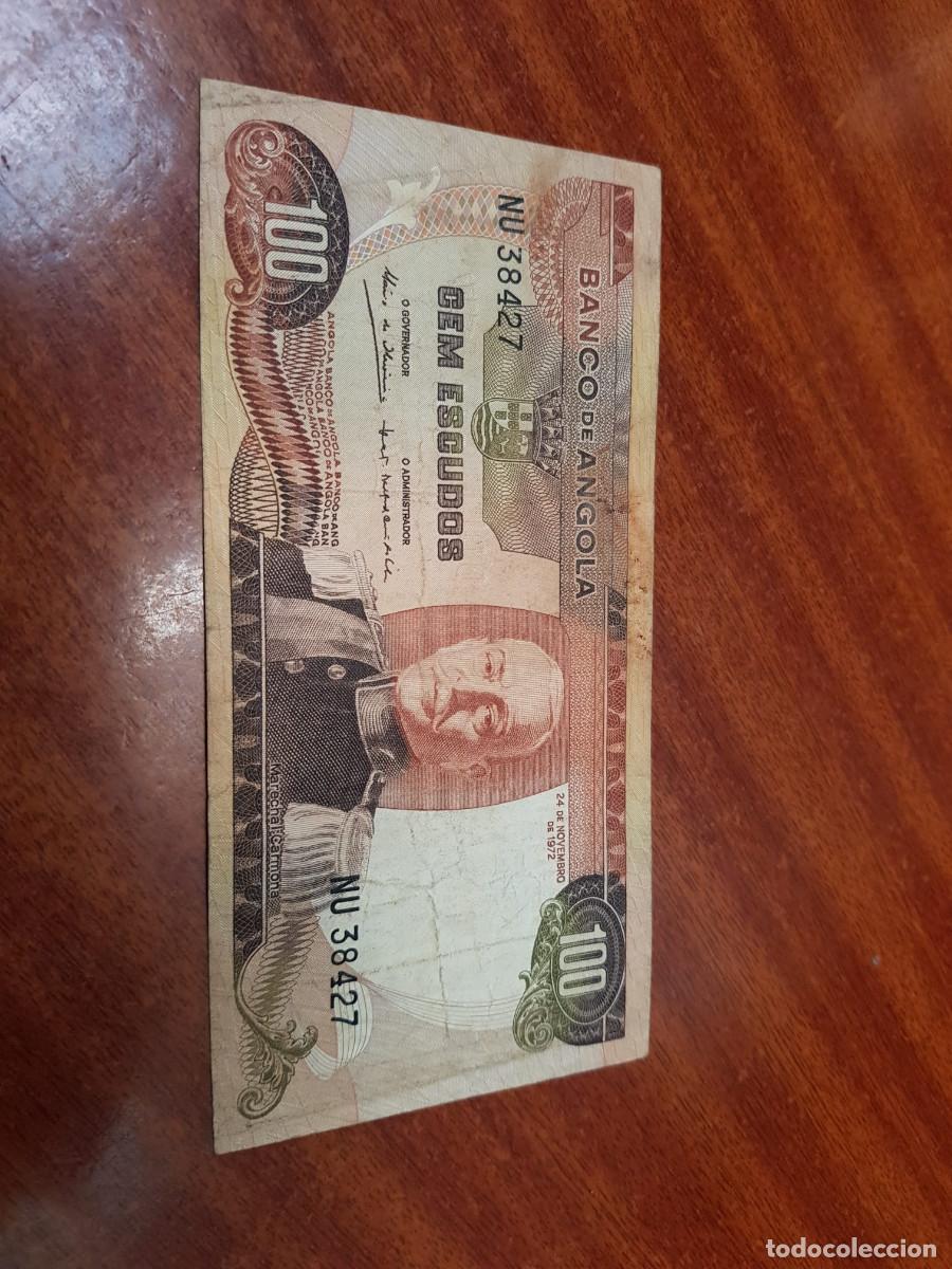 Billetes extranjeros: ANGOLA-100 ESCUDOS-1972