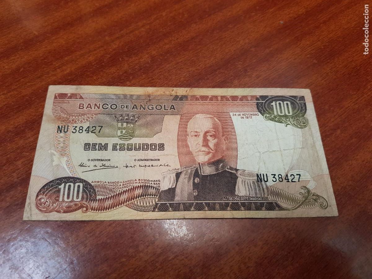 Billetes extranjeros: ANGOLA-100 ESCUDOS-1972