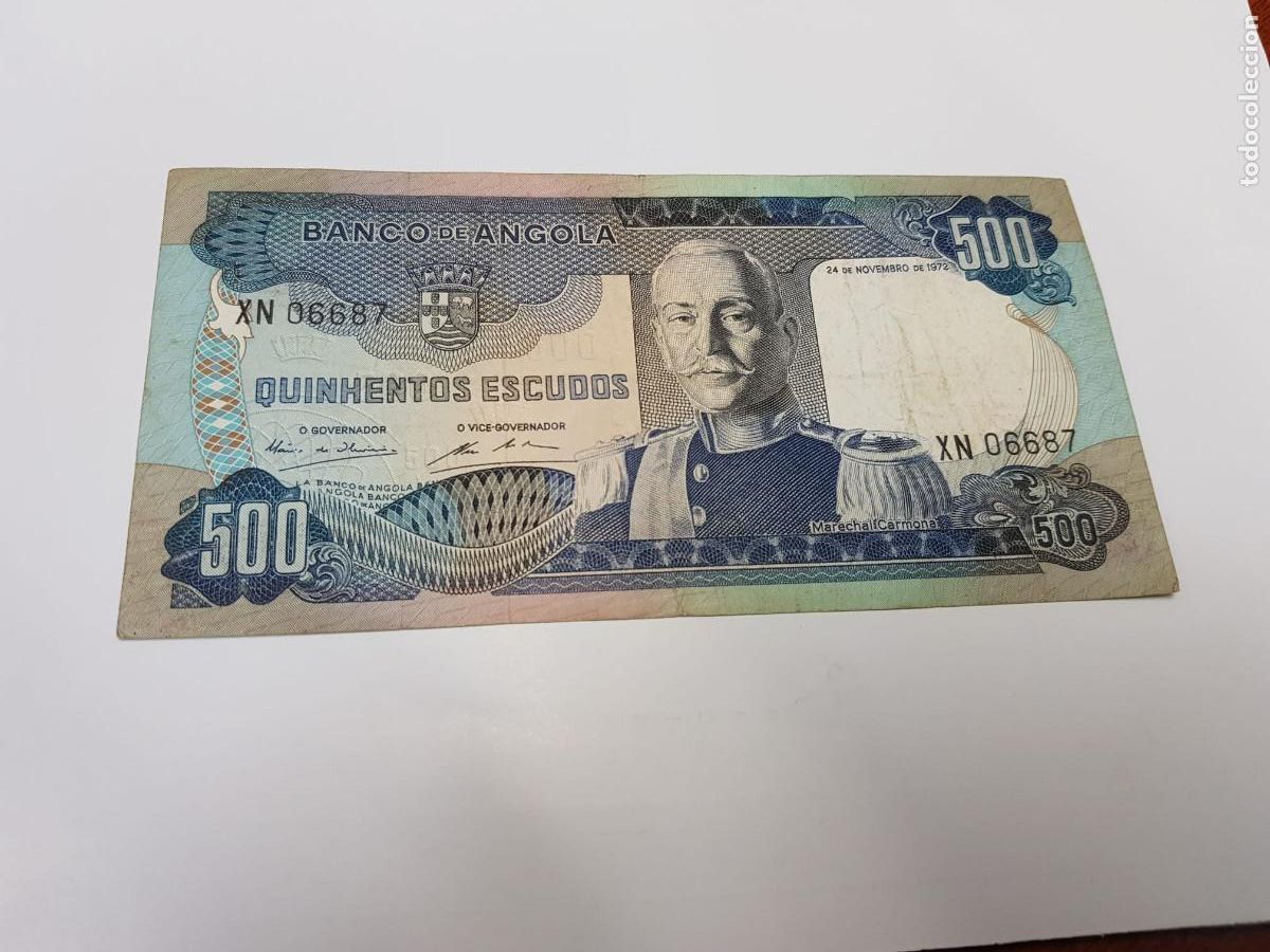 Billetes extranjeros: ANGOLA-500 ESCUDOS-1972