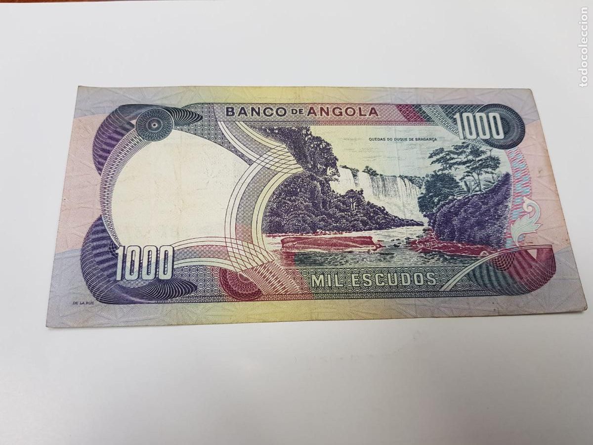Billetes extranjeros: ANGOLA-1000 ESCUDOS-1972 - Foto 2
