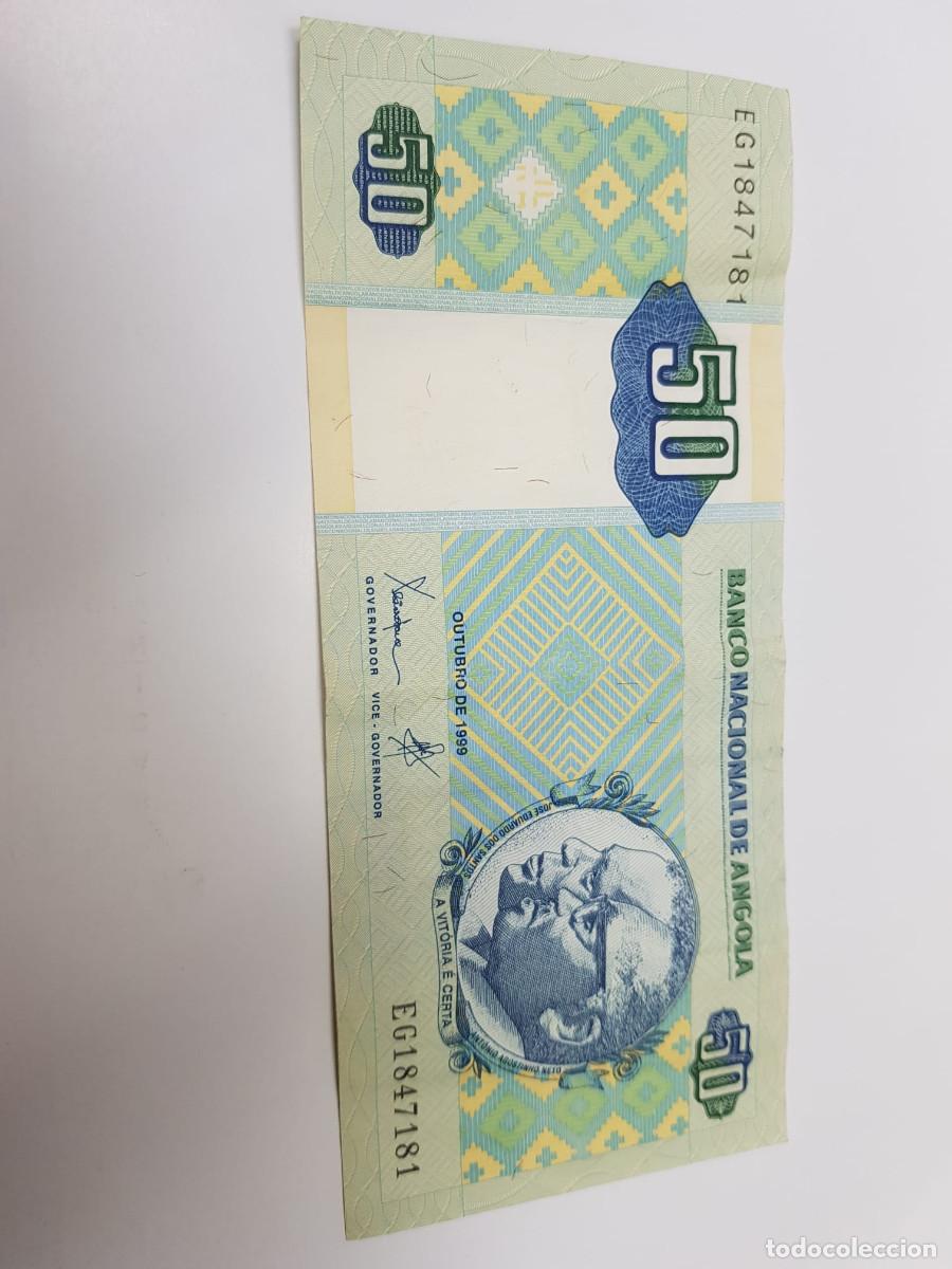 Billetes extranjeros: ANGOLA-50 ESCUDOS-1999