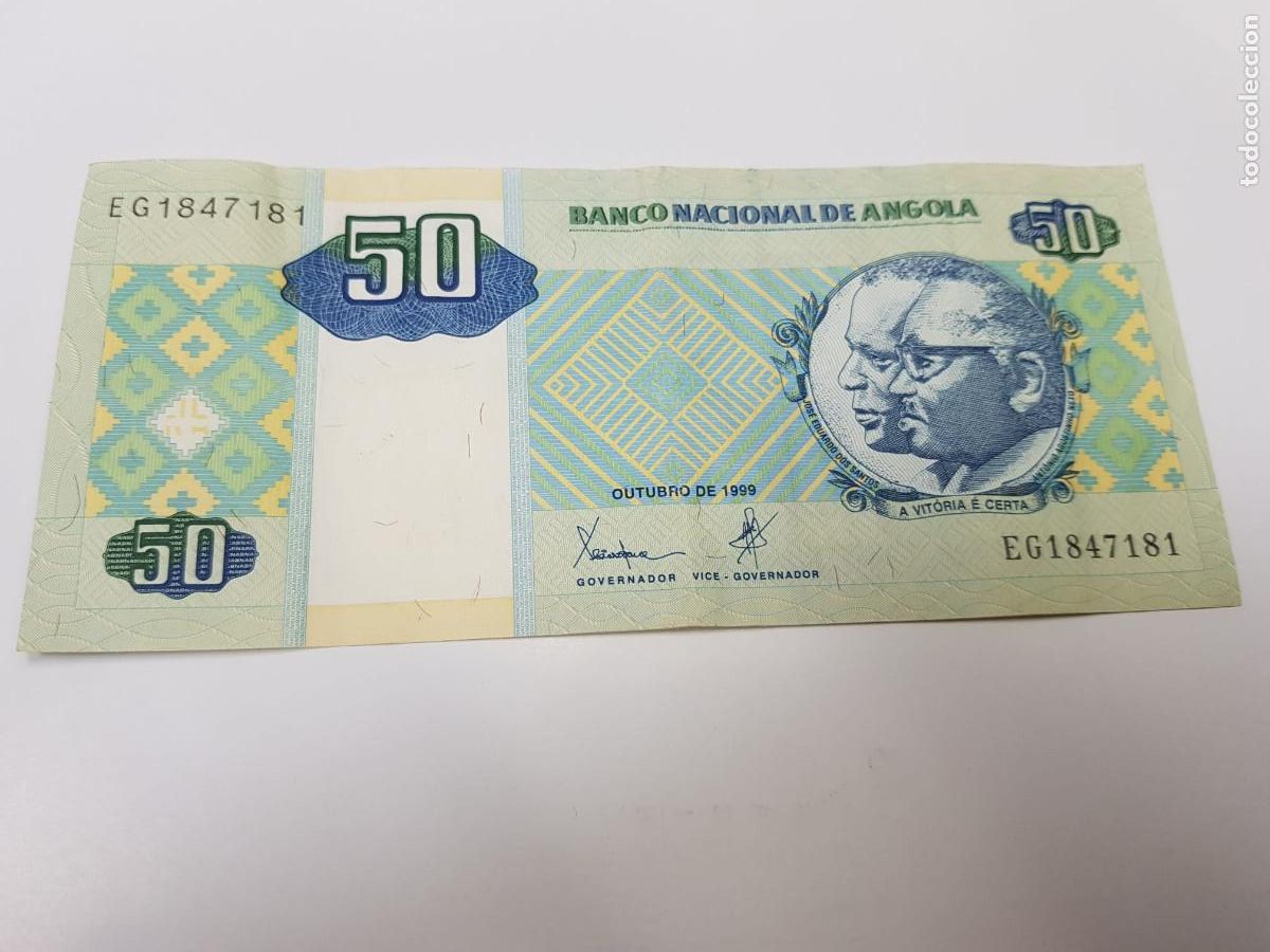 Billetes extranjeros: ANGOLA-50 ESCUDOS-1999