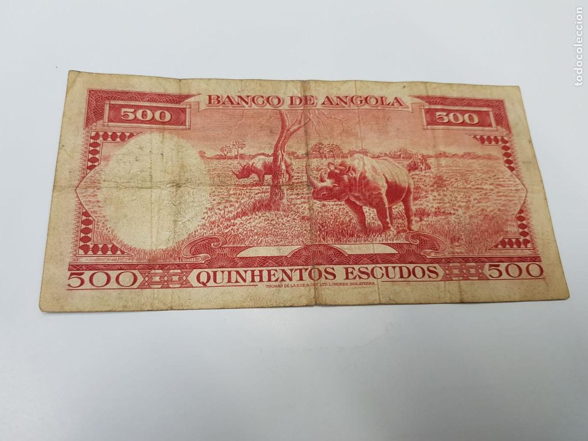 Billetes extranjeros: ANGOLA-500 ESCUDOS-1970 - Foto 2