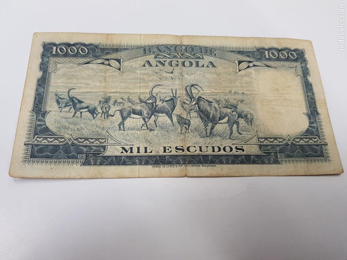 Billetes extranjeros: ANGOLA-1000 ESCUDOS-1970 - Foto 2