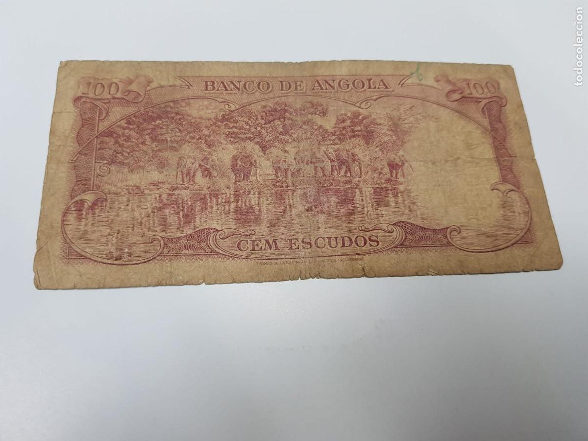 Billetes extranjeros: ANGOLA-100 ESCUDOS-1962 - Foto 2