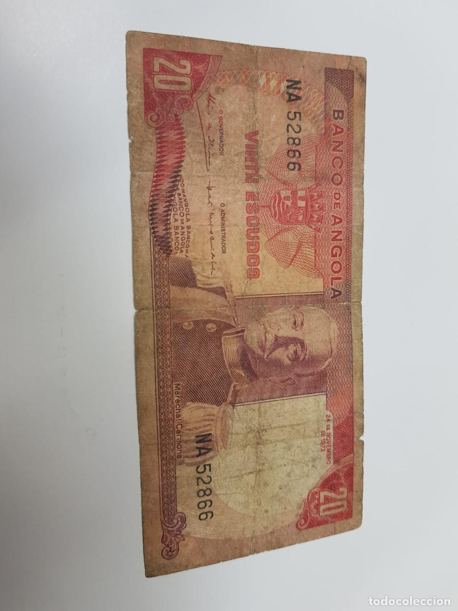 Billetes extranjeros: ANGOLA-20 ESCUDOS-1972