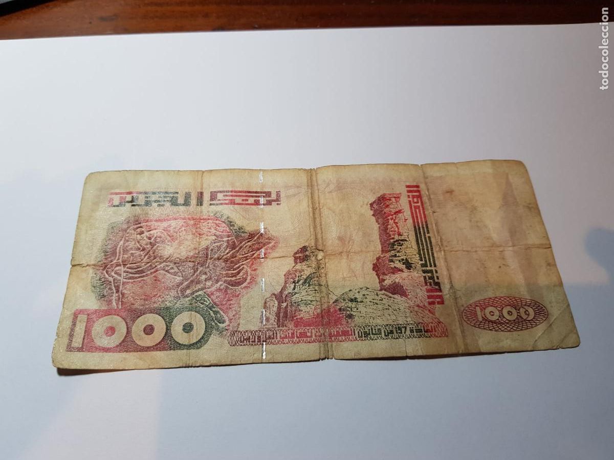 Billetes extranjeros: ALGERIA-1000 DINARES-1998 - Foto 2