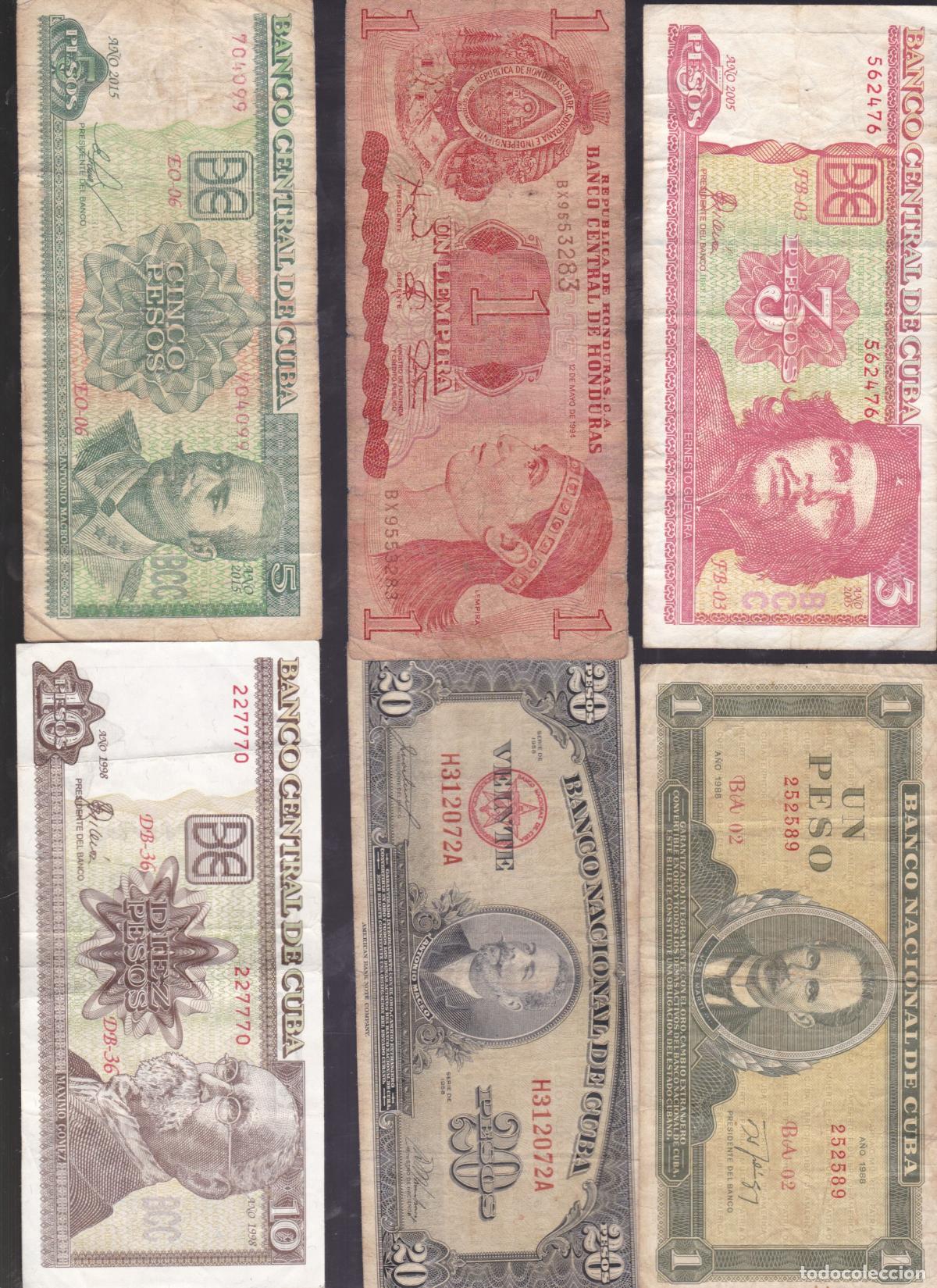 Billetes extranjeros: F6-19- Lote BILLETES MUNDIALES