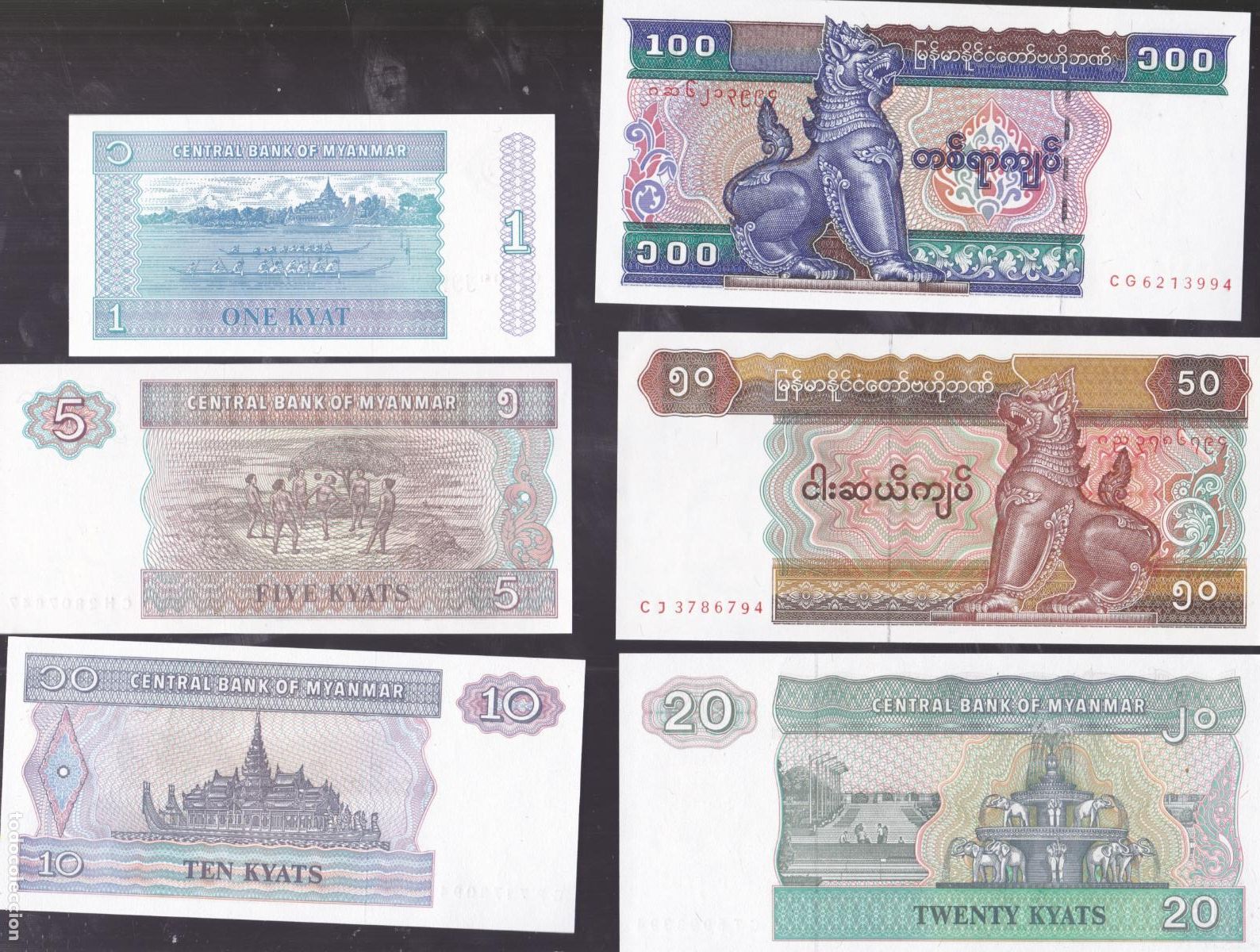 Billetes extranjeros: F6-30- Lote BILLETES MUNDIALES. Sin Circular