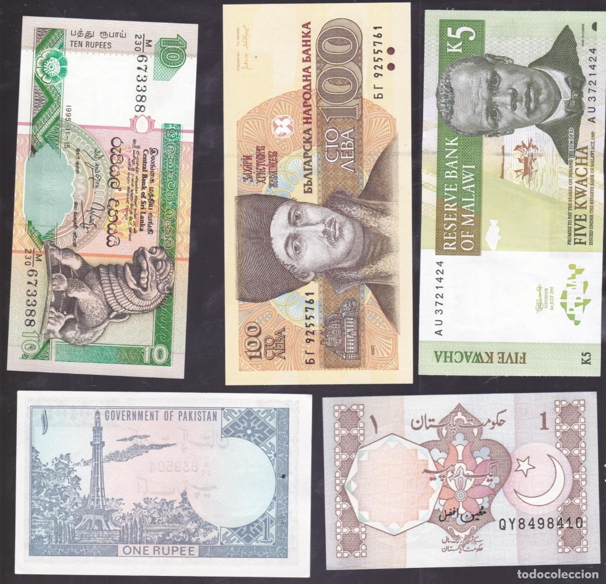 Billetes extranjeros: F6-37- Lote BILLETES MUNDIALES. Sin Circular