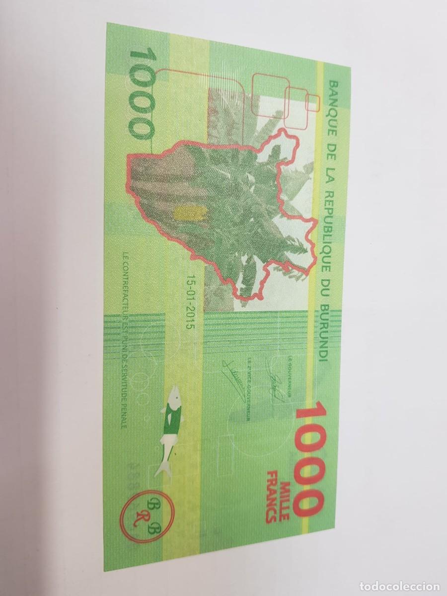 Billetes extranjeros: BURUNDI-1000 FRANCOS-2015