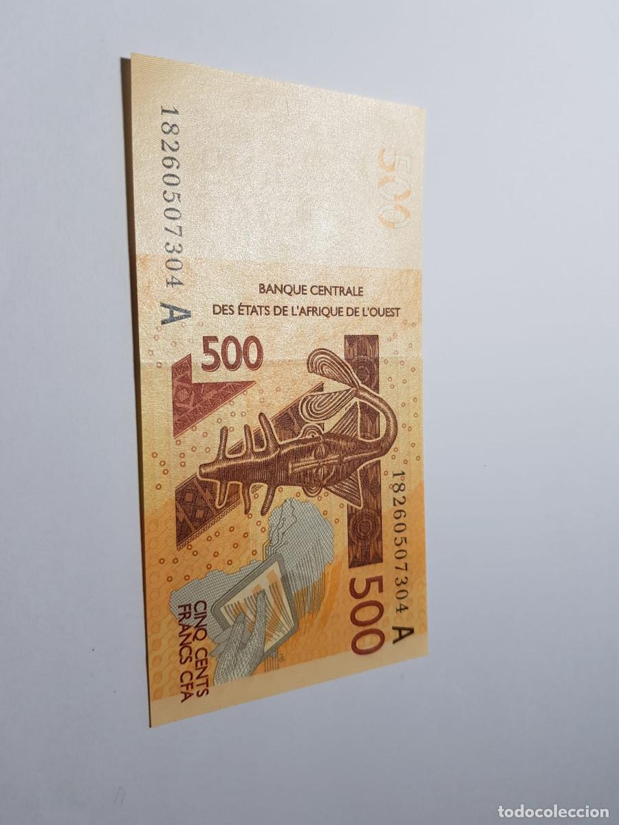 Billetes extranjeros: ESTADOS DEL AFRICA DEL OESTE-500 FRANCOS-2012