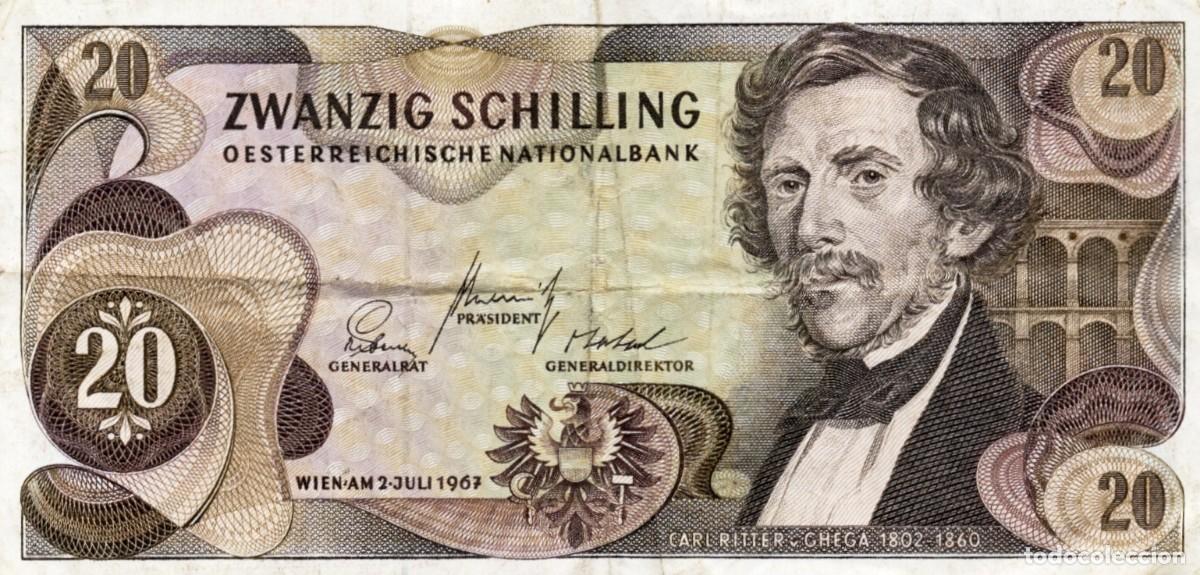 Billetes extranjeros: AUSTRIA BILLETE DE 20 CHELINES 1967 EXCELENTE