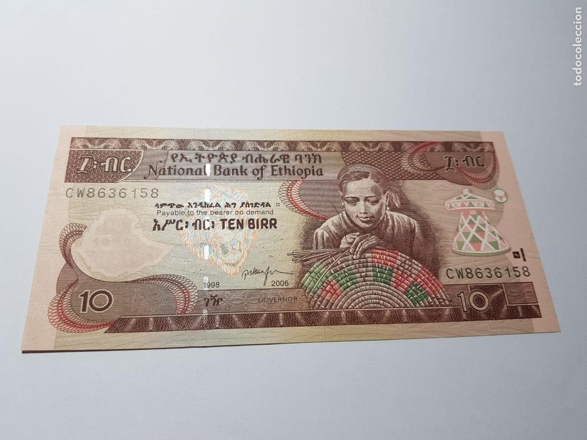 Billetes extranjeros: ETHIOPIA-10 BIRRS-2006