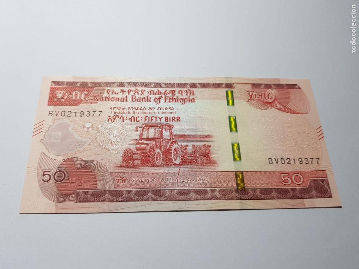 Billetes extranjeros: ETHIOPIA-50 BIRRS-2020