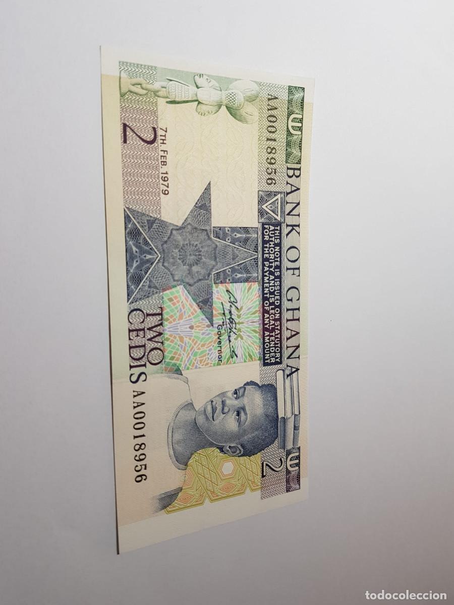 Billetes extranjeros: GHANA- 2 CEDIS-FEBRERO 1979