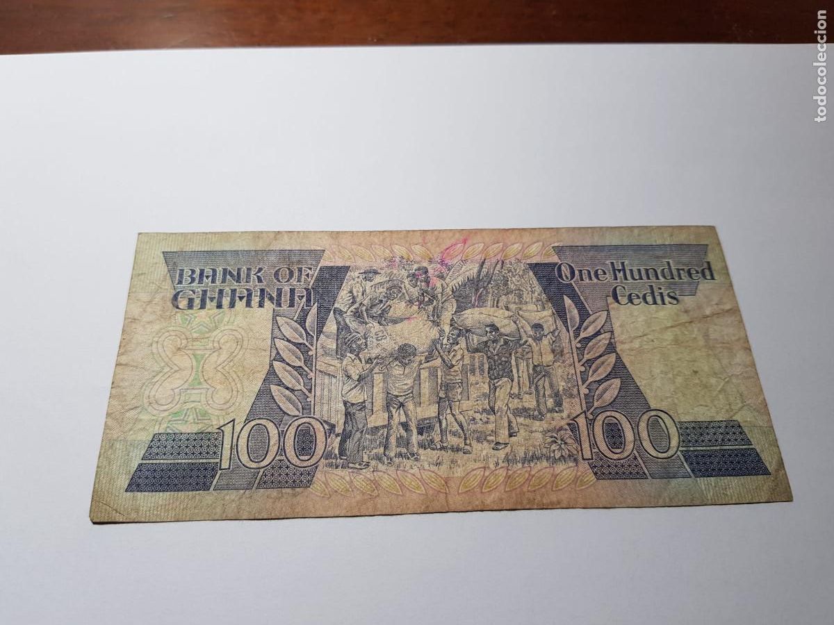 Billetes extranjeros: GHANA- 100 CEDIS- 1986 - Foto 2
