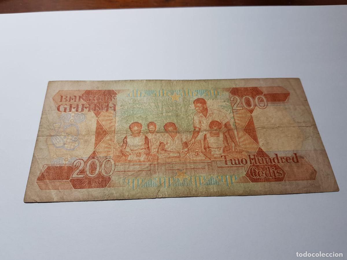 Billetes extranjeros: GHANA- 200 CEDIS- 1986 - Foto 2